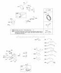 Alternator Ignition Diagram and Parts List for 206455-0115-E1  Briggs and Stratton Engine
